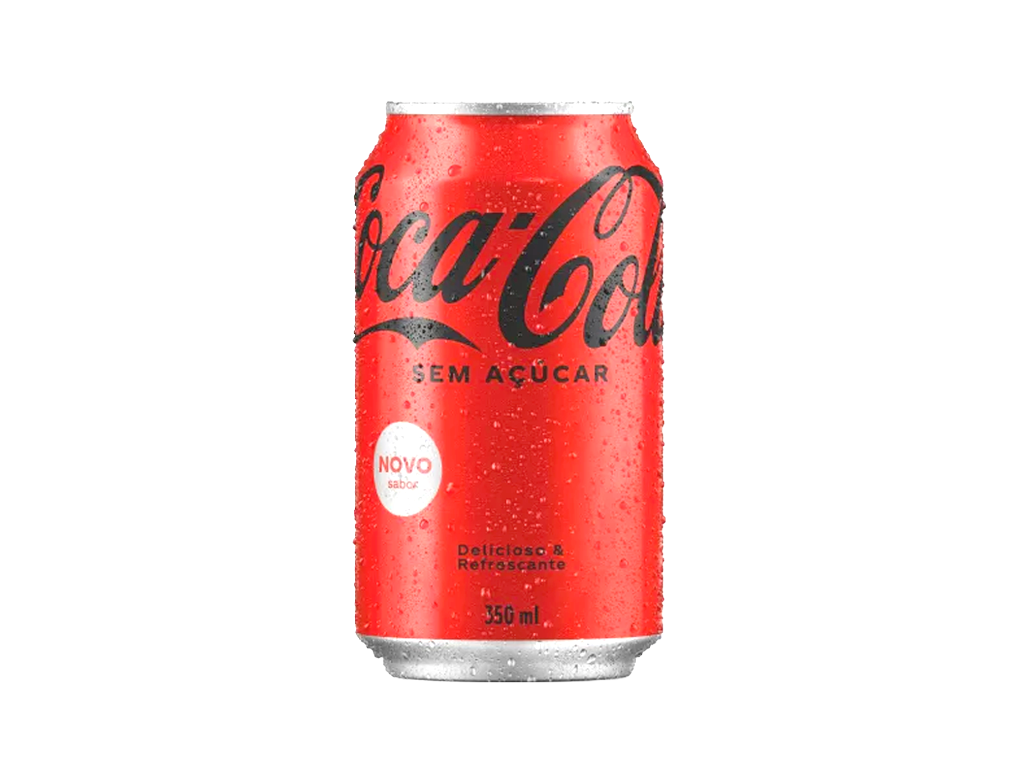 COCA COLA SEM AÇÚCAR LATA 350 ML (PCT 12 LT)